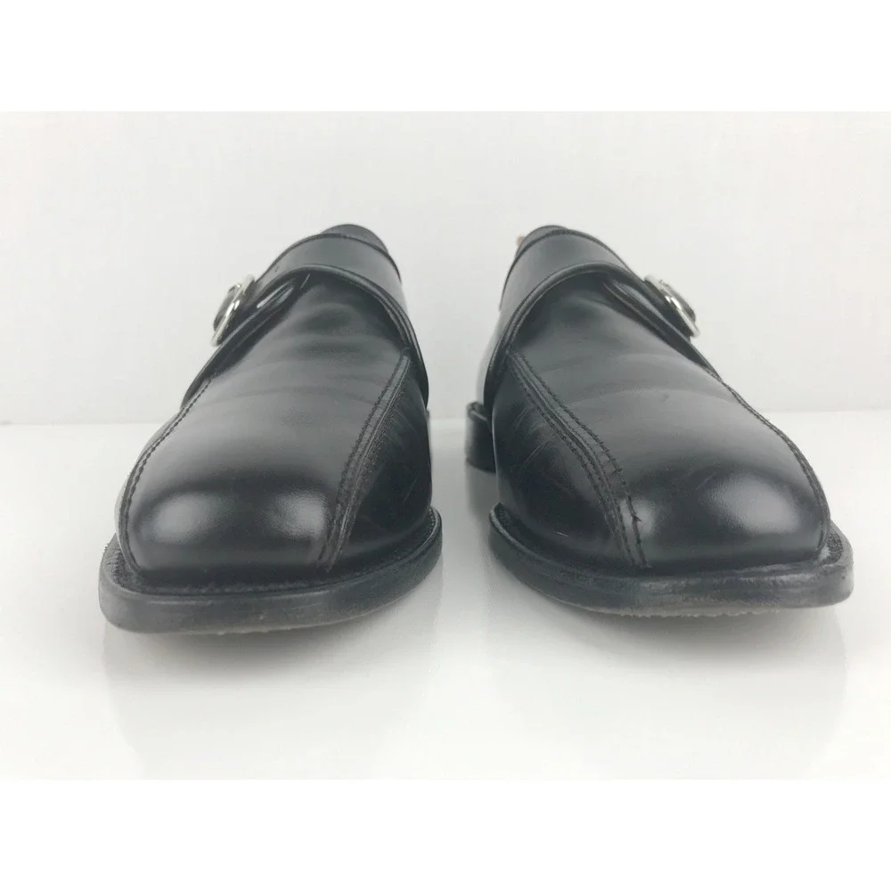 Allen Edmonds‎ CONCORD Black Leather Monk Strap Dress Shoes Men's 9.5 C